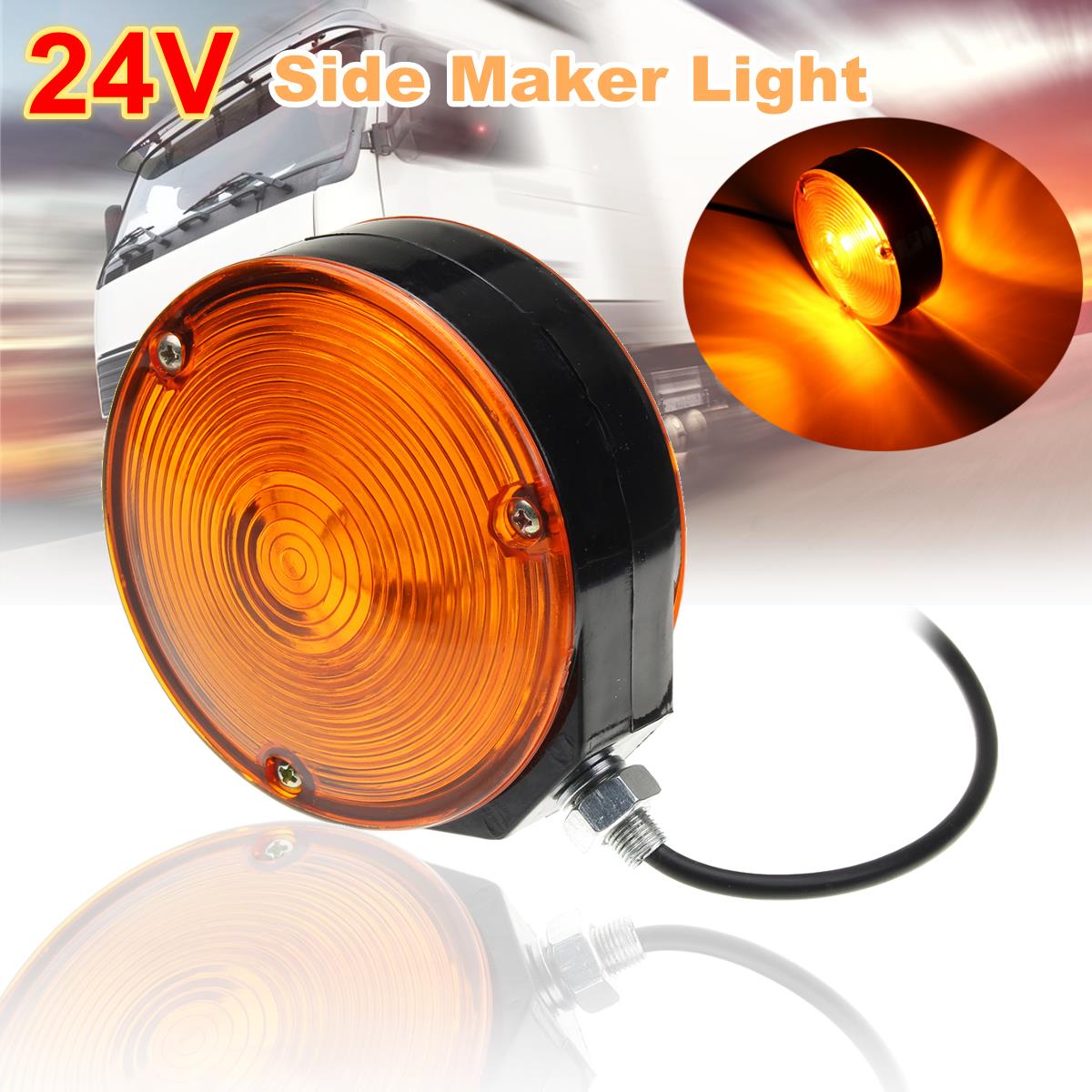 24VSideMakerLightEarringAmberMirrorLampForTrailerTruckLorry-1270304-1