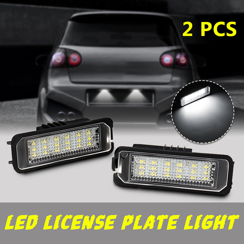 2PCS18LEDLicenseNumberPlateCarLightsForVWGolfMK4MK5MK6PassatLupoPolo9N-1306082-1