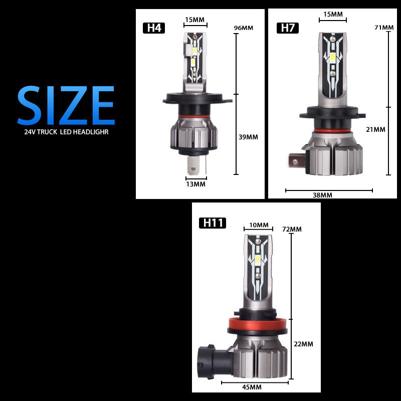 2PCS30000LME2CanbusLEDHeadlightH4H7H11CarFrontLEDFogLampBulbsDC9-18VHi-LowBeam-1990497-7