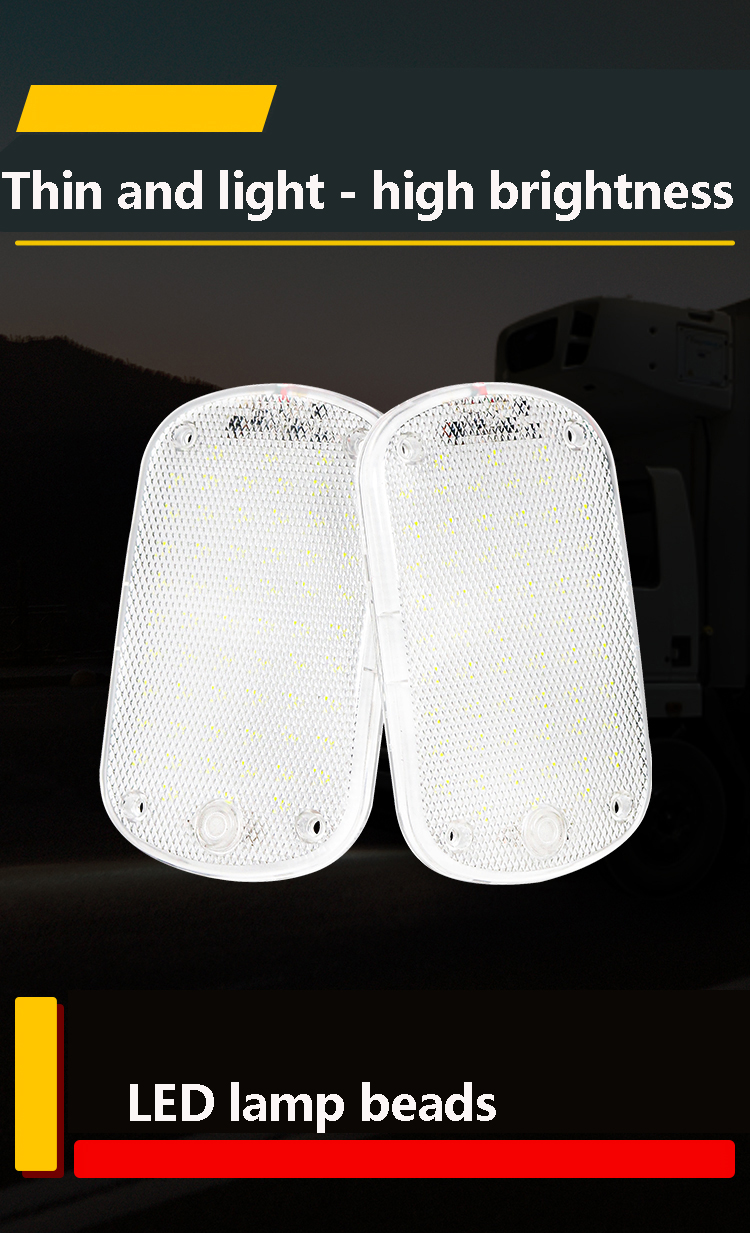 60LEDCarInteriorLightBrightTransparentShellCargoLightingCabinLampfor12-85VCarTrucksRVs-1999472-3