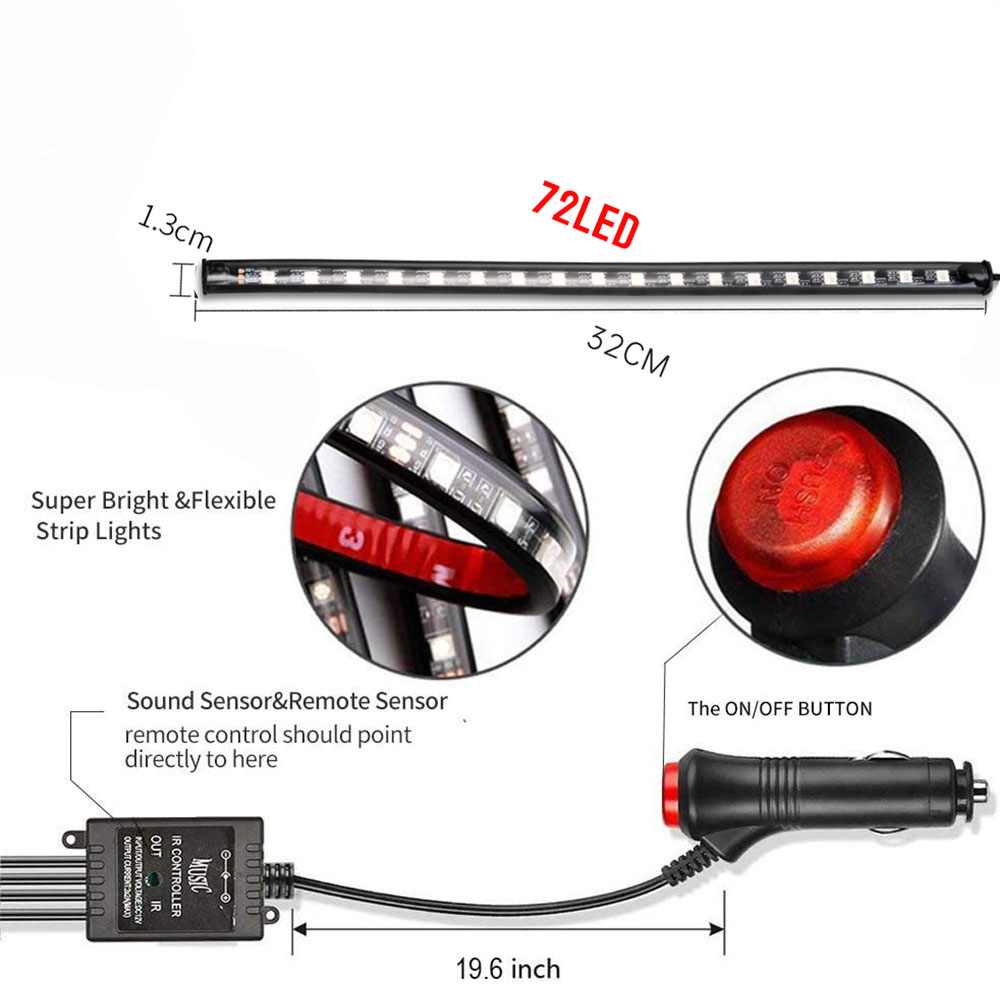 72LEDCarInteriorAmbientFootStripLightBacklightRemotewithAppMusicRemoteControlRGBDecorativeLamps-1990492-10