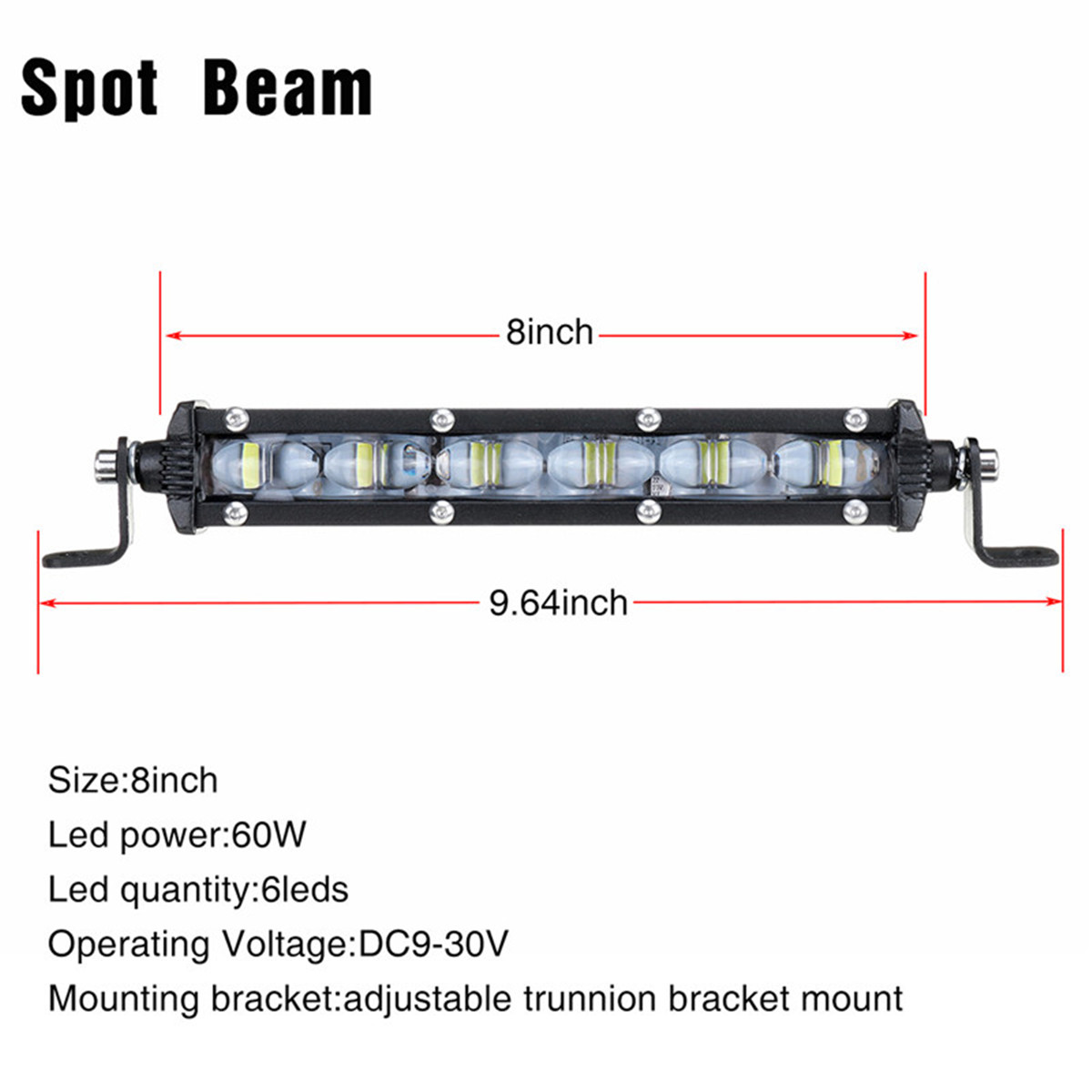 8inch60W6500K6LEDWorkLightSlimSingleRow6D9-30VSpotBeamOff-RoadWaterproofLamp-1939362-3