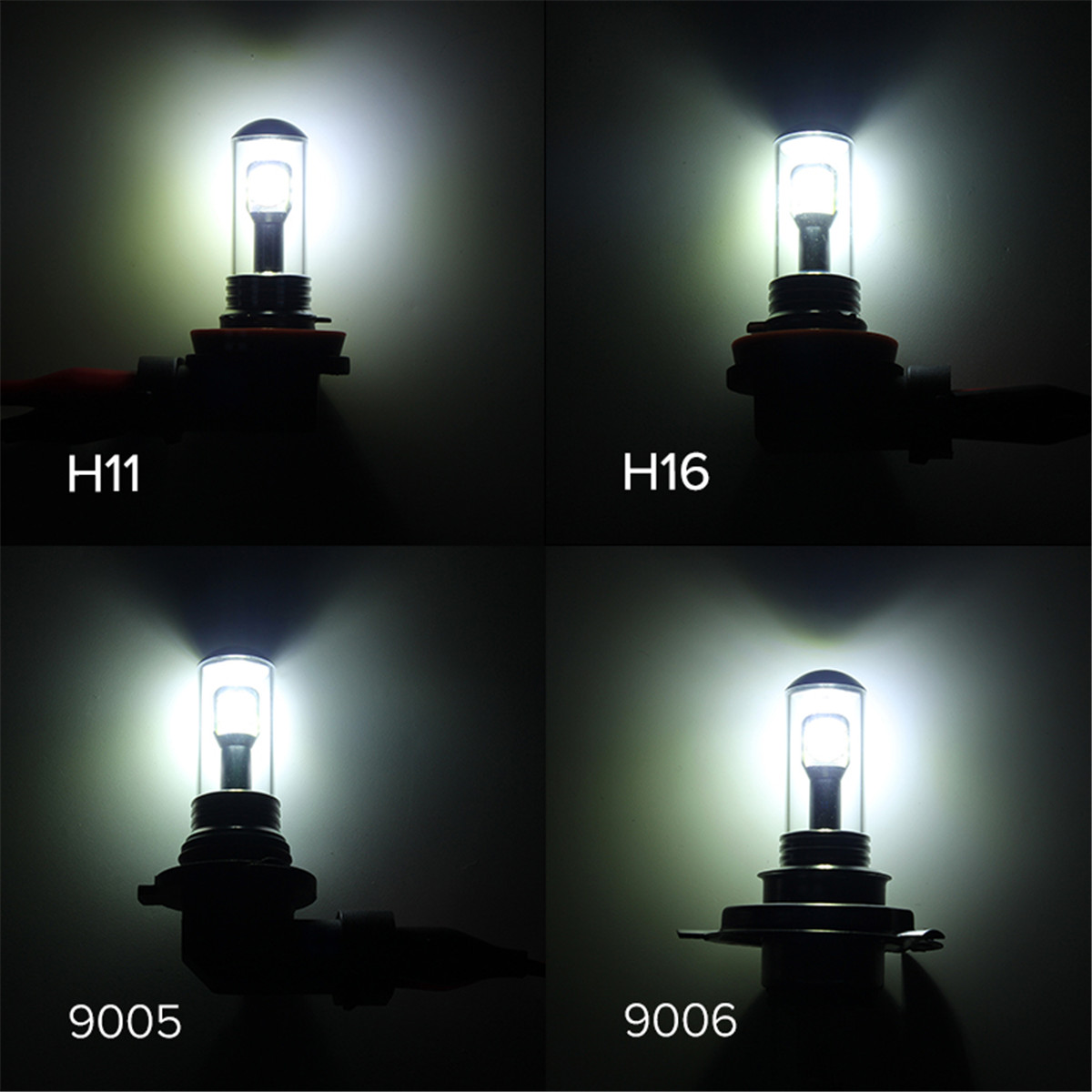 Autoleader80W1500LMLEDCarHeadlightsFogLampsH1H3H4H7H11H16900590066000K-1148009-8