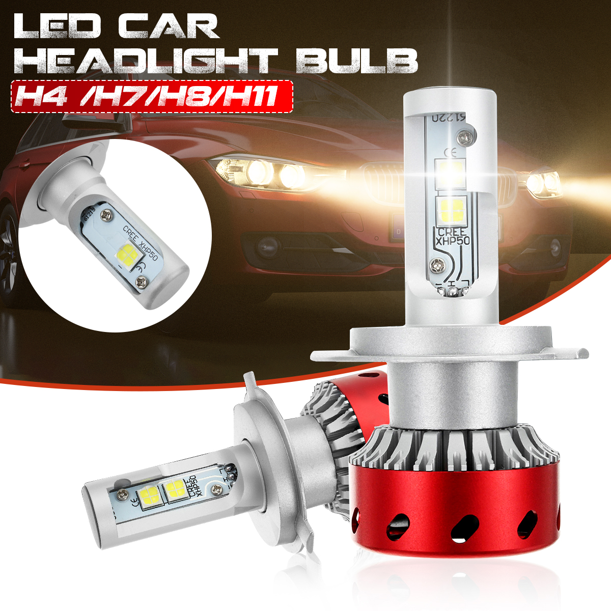 AutoleaderCarLEDHeadlightU101H4H8H116500K6000LMFogLampsLUMILEDS-MZChipHeadlamp-1982291-1