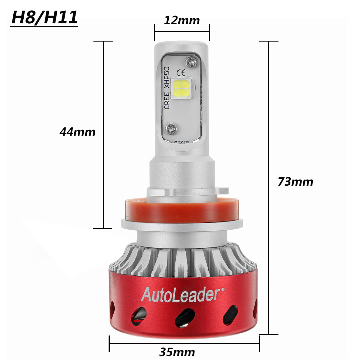 AutoleaderCarLEDHeadlightU101H4H8H116500K6000LMFogLampsLUMILEDS-MZChipHeadlamp-1982291-12