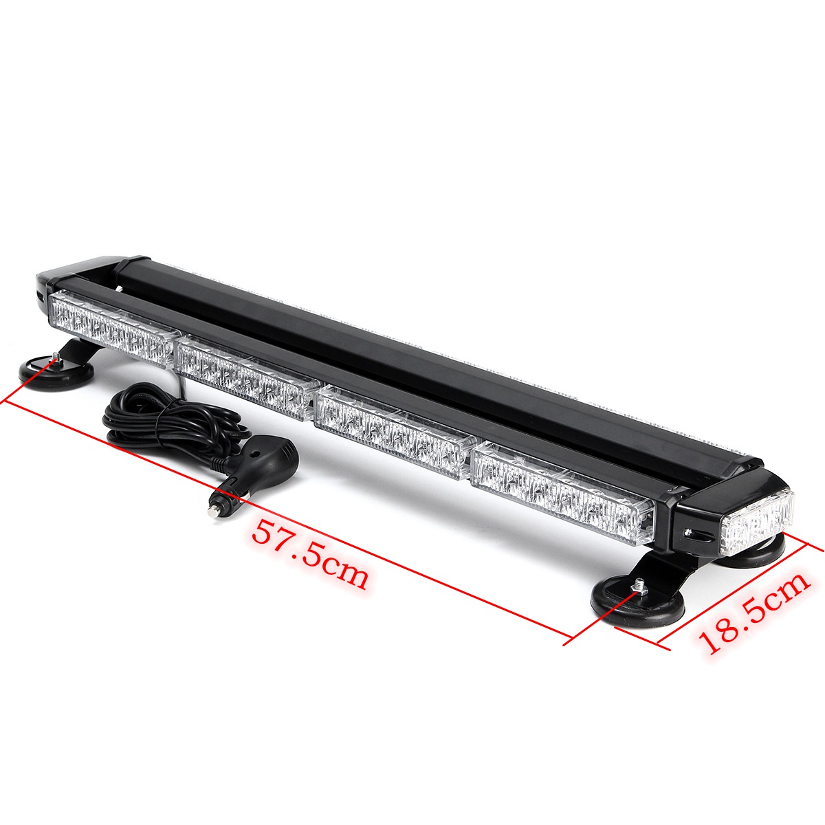 CarEmergencyFlashingStrobeLampWorkLightBar54LEDDouble-SidedWarningLightAssembly-1534516-3