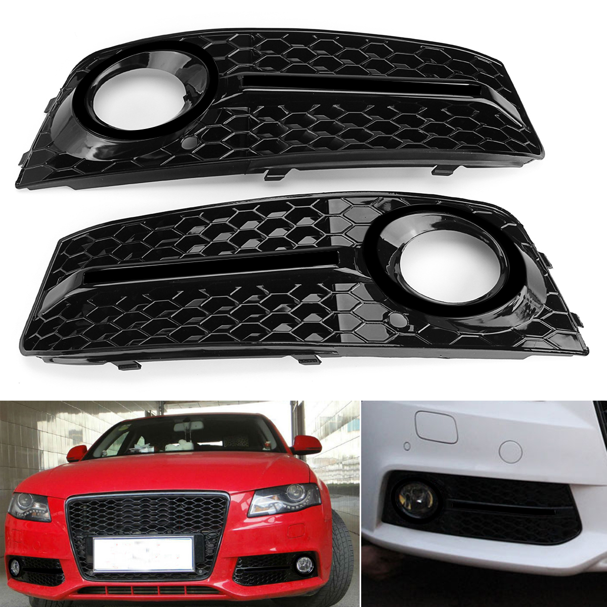 CarFrontFogLightCoverGrilleGrillGlossyStandardStylePairforAudiA4B82009-2011-1425185-1