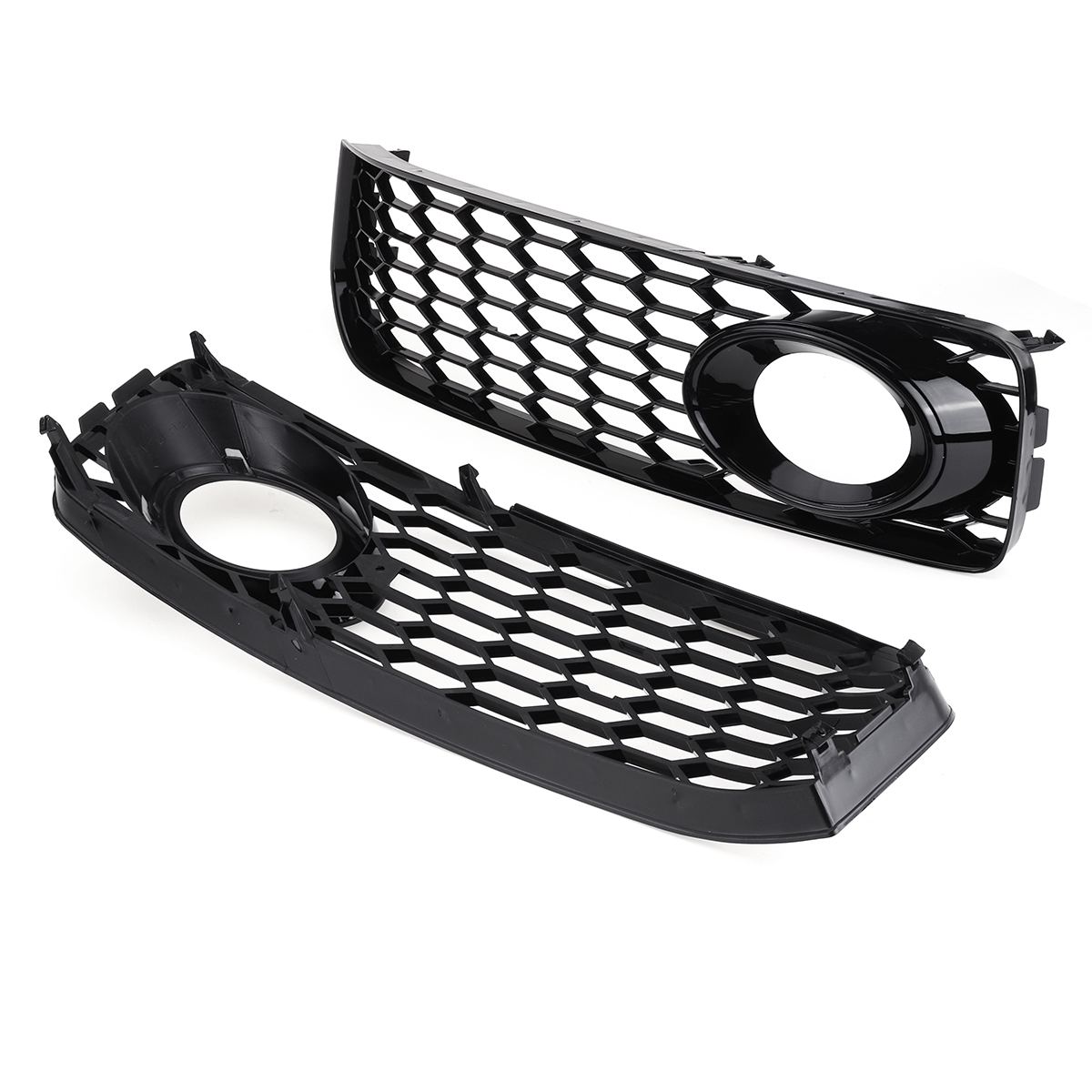 FrontFogLightLampCoverGrilleGrillHoneycombHexBlackForAudiA5S-LineS5B8RS52008-2012-1695684-3