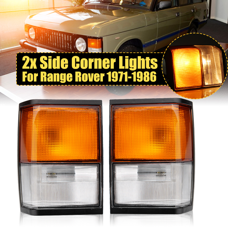 FrontSideCornerLightTurnIndicatorLampSquarePlugLeftRightforRangeRover1971-1986-1414114-1