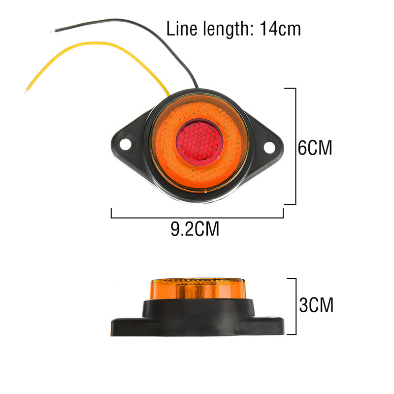 LEDSideMarkerLightsClearanceIndicatorLamp16W24V5-ColorsforTruckTrailerBus-1428570-5