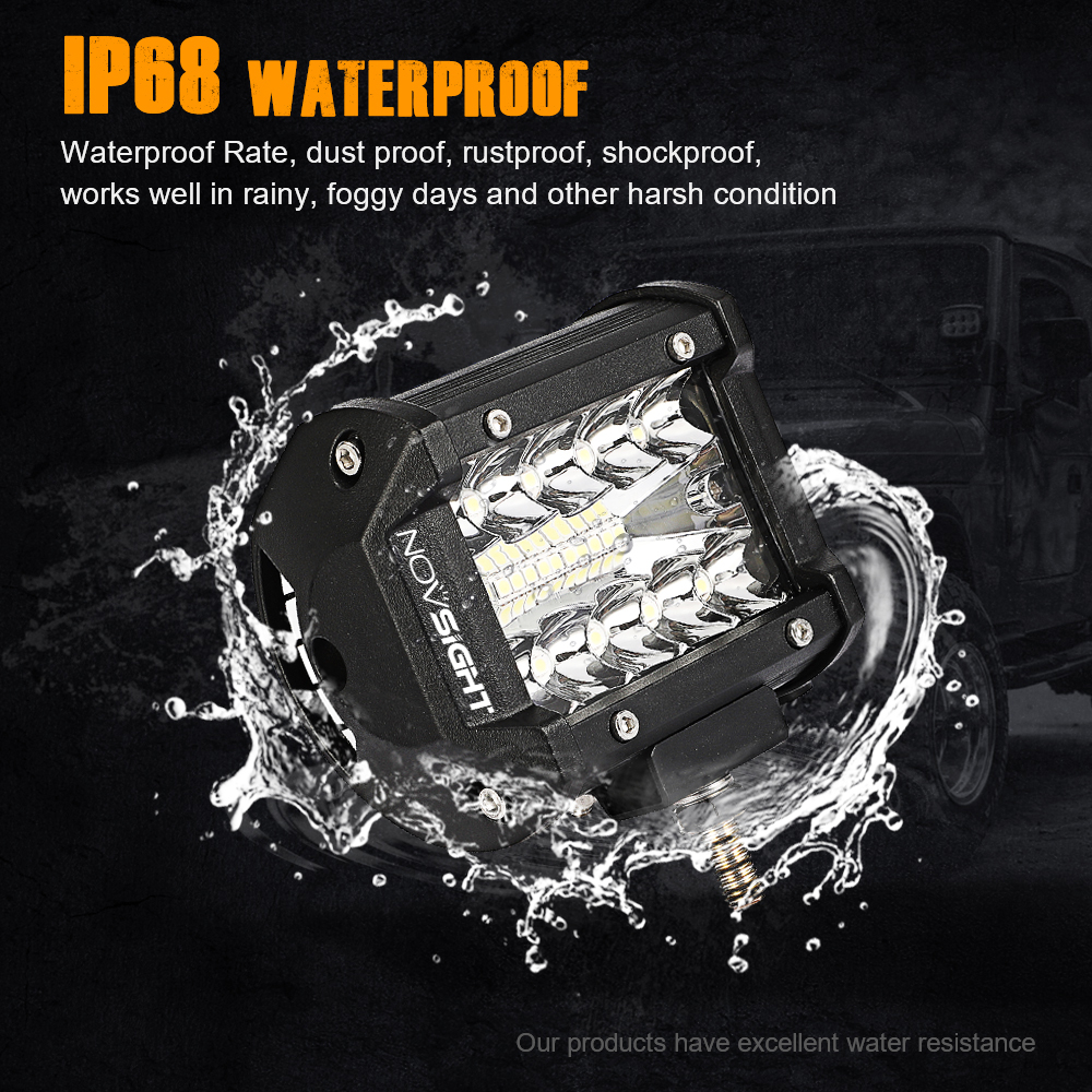 NOVSIGHT2PCS4inch60WLEDWorkLightBar3RowSpotLampIP68WaterproofForATVUTVSUVOffRoad-2008568-9