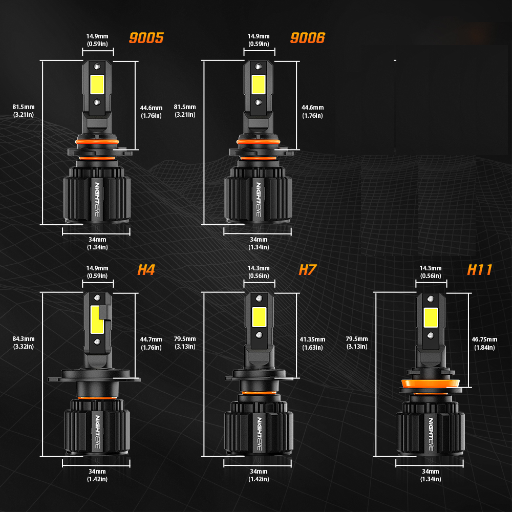 NightEyeAutoLightingA315-S42PCSCarLEDHeadlightBulb15000LMPAIRLEDFrontHeadlamp6500KWhiteIP68Waterproo-1996782-10