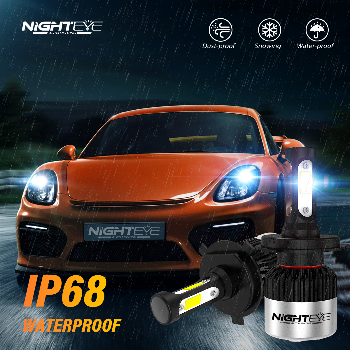 NighteyeA315-S2DC9V-32VPairLEDCarHeadlights6500KCoolWhite9000LMPairLEDHeadlampIP68WaterproofHighLowB-1993793-9