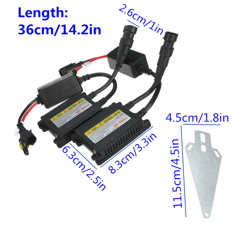 PairDC12VSlimHIDReplacementBallastXenonConversionKitUniversal-1010597-2