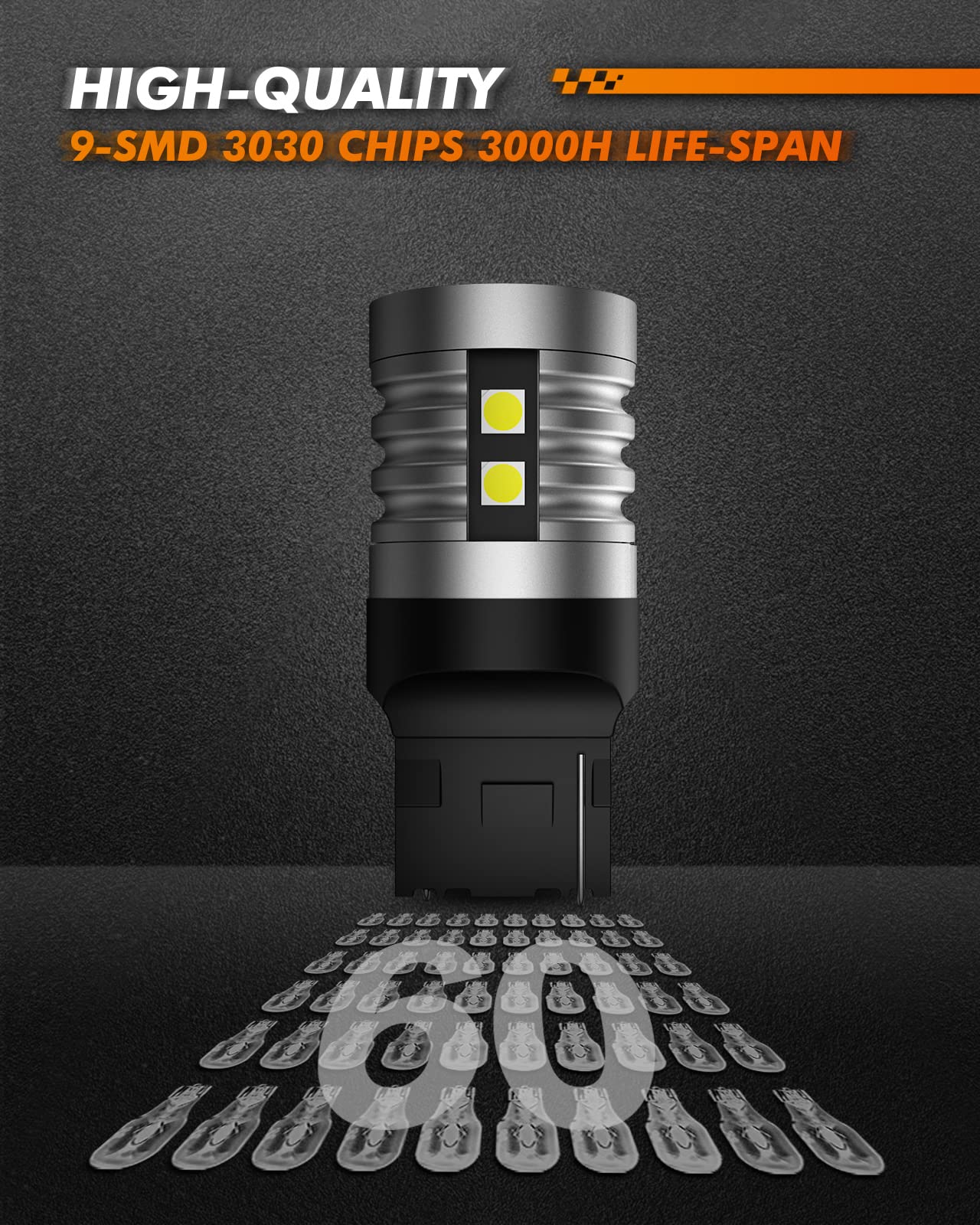 SEALIGHTJ1744012V85W1000LM3030SMD6500KWhiteLEDLicensePlateCarReverseLightPlugAndPlay-1997592-8