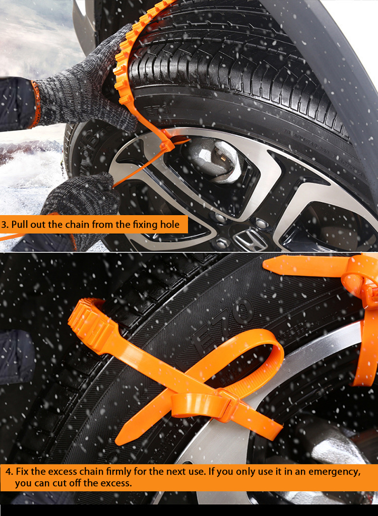 10PcsCarWinterTireWheelsSnowChainsSnowTireAnti-skidChainsWheelTyreCableBeltWinterOutdoorEmergencyCha-2005905-12