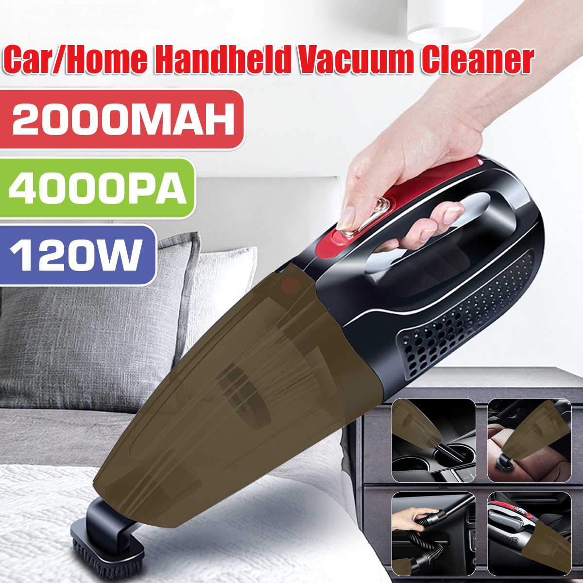 120W12V5V4000PaHandheldCarVacuumCleanerPortableWetDryHomeStrongSuction-1754321-1