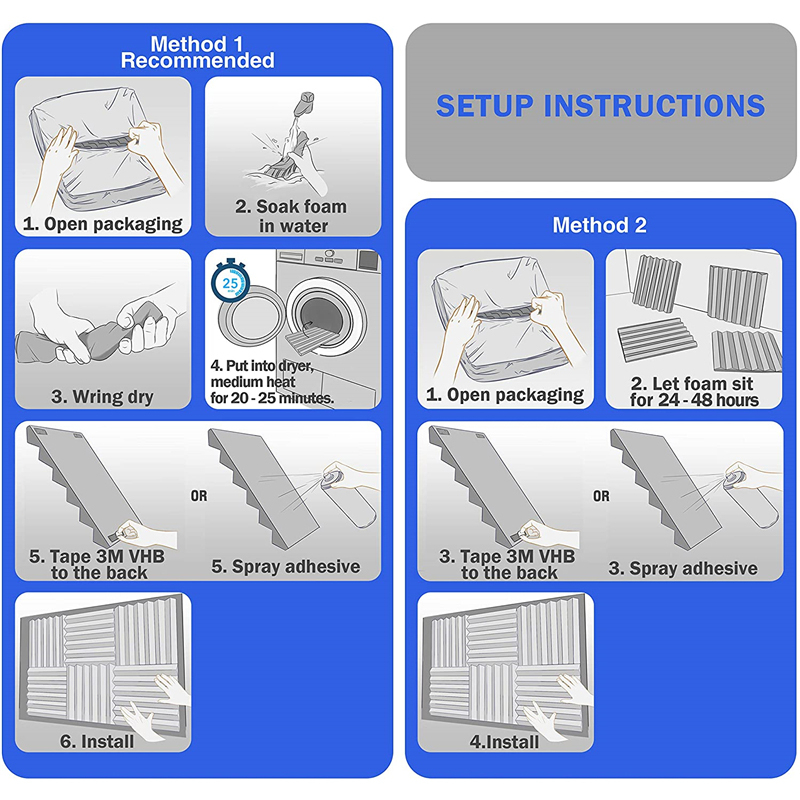 12PackSound-AbsorbingCottonSoundproofFoamPanelsNoiseDampeningSponge-1853338-10