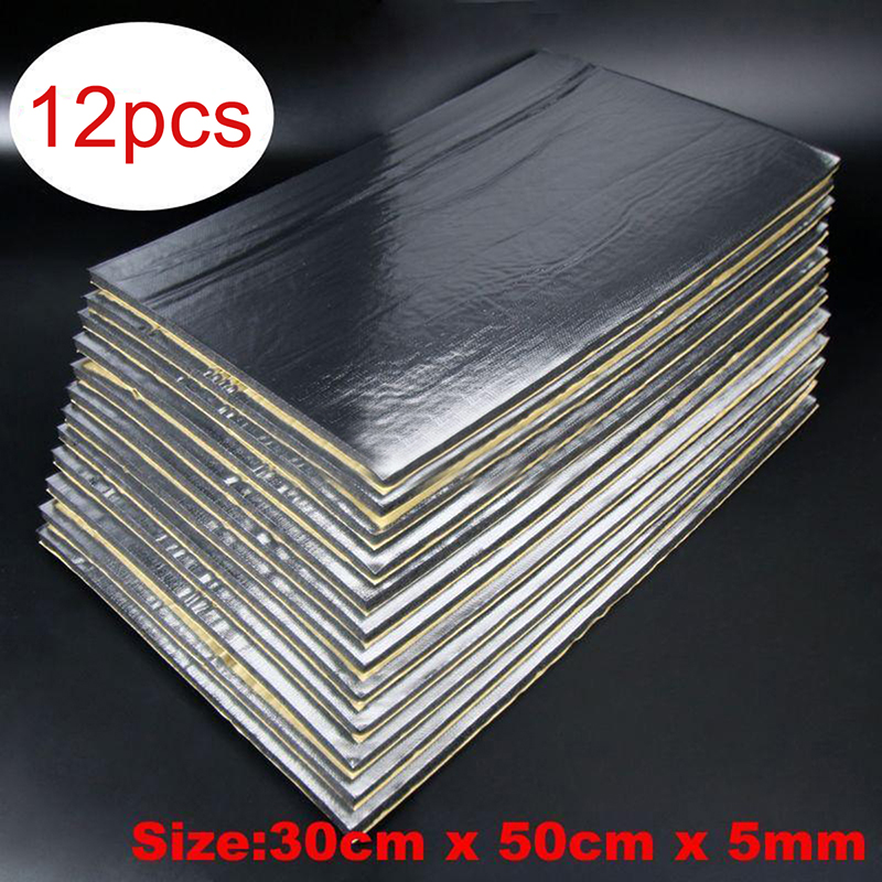 12Pcs30cmx50cm5mmCarVanSoundproofDeadeningMatInsulationClosedCellFoamSheet-1387411-1