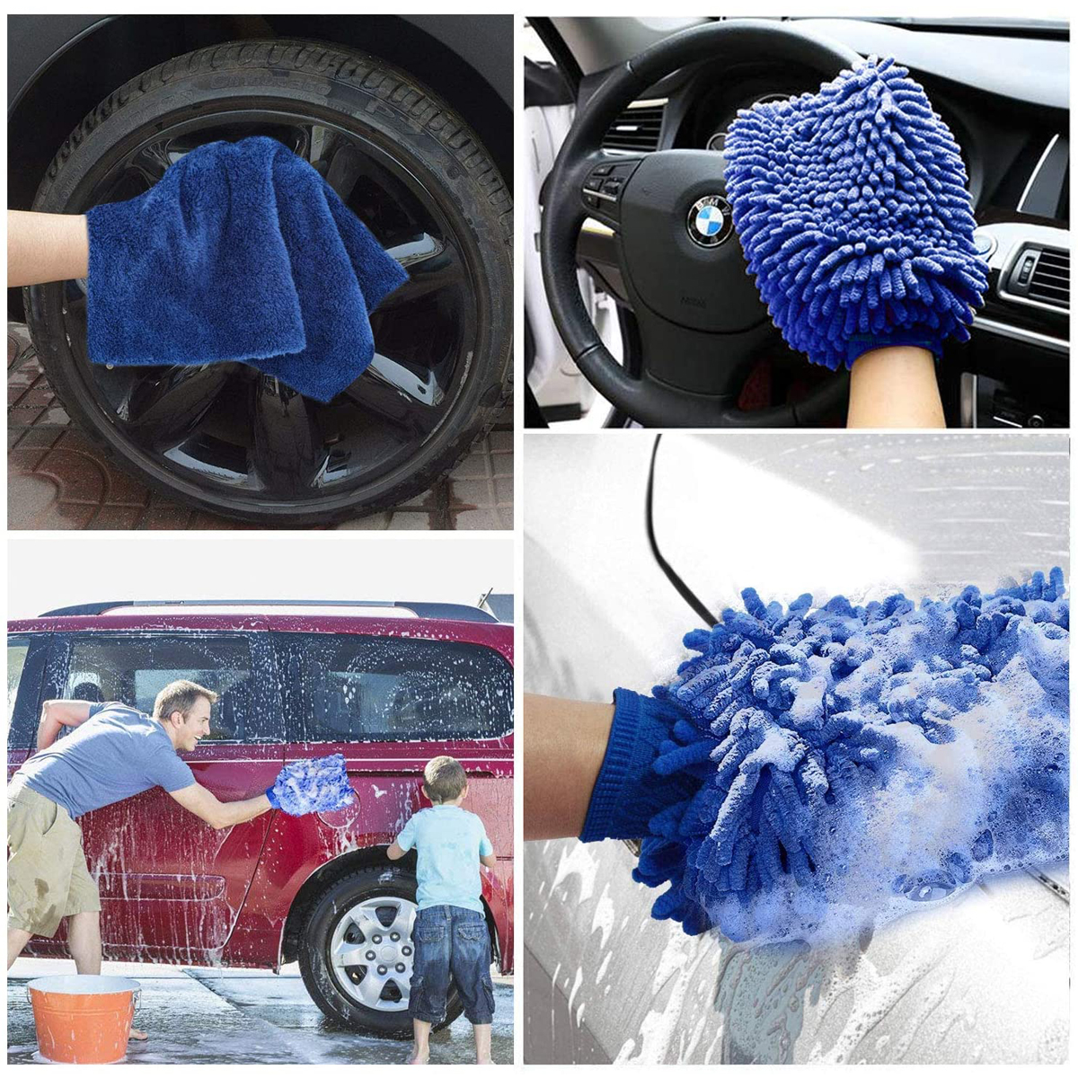 17pcsDetailingBrushSetCarCleaningBrushesPowerScrubberDrillBrushForCarLeatherAirVentsRimCleaningDirtD-1981565-11