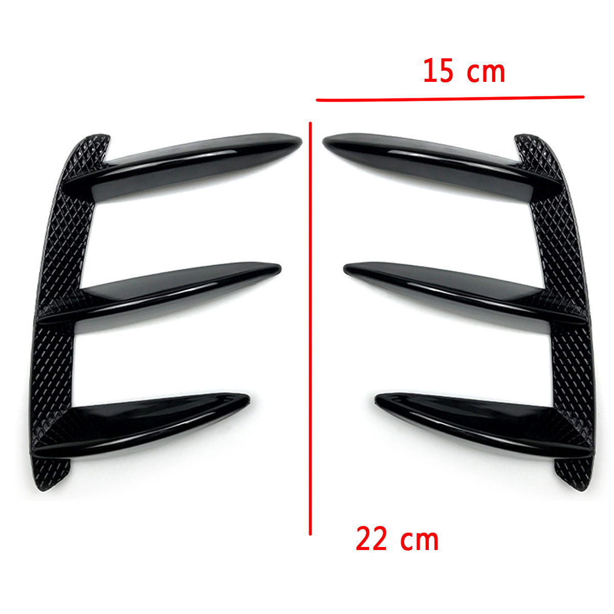 2PcsCarRearBumperProtectorSplitterCanardRefittingForMercedesBenzAclassW176A200A250A260A45A160A180AMG-1615167-8