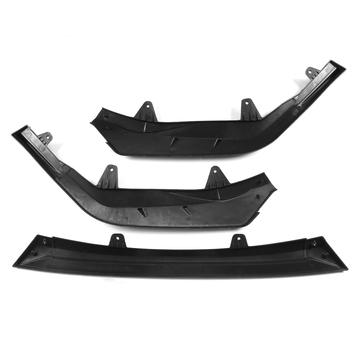 3PCSCarbonFiberLookFrontBumperLipSpoilerTrimForToyotaCorollaSEXSESportsModel2021-2007645-6