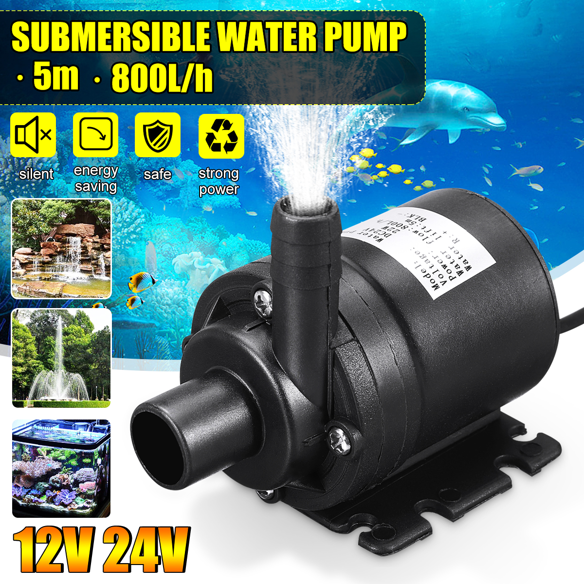 800LH12V24VDC5MSubmersibleHotWaterCirculationPumpSolarBrushlessMotor-1476852-1