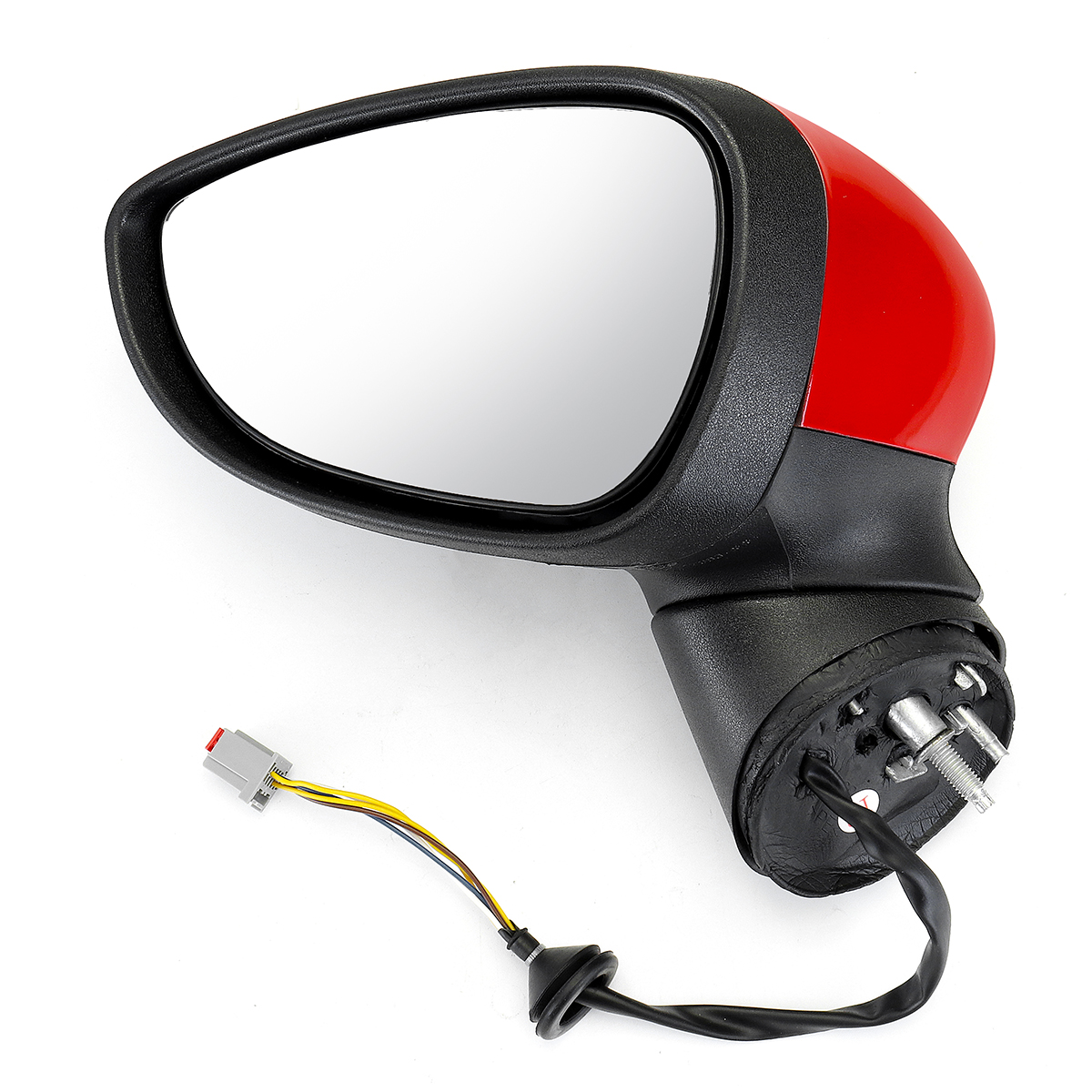 ElectricWingDoorMirrorPaintedRedLeftDriverForFordFiestaMk72008-2012-1769231-3