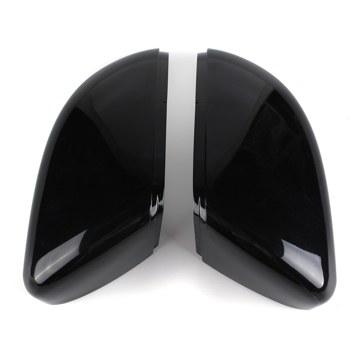 GlossBlackLeftRightSideWingDoorRearviewMirrorCoverCapForVWGolfMK6Touran-1663242-2