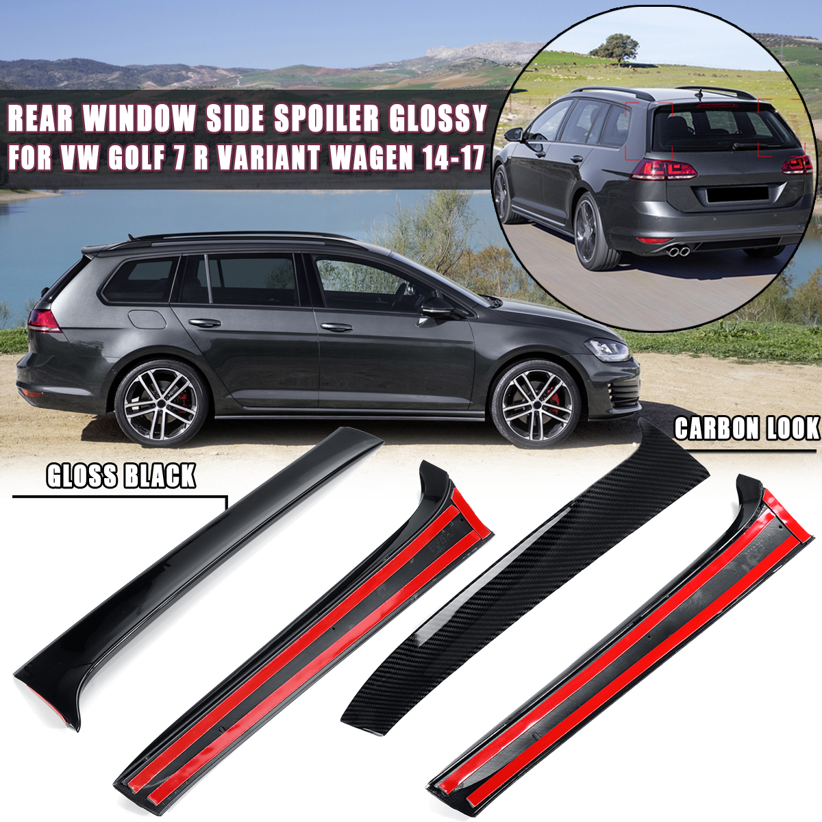 RearWindowSideSpoilerCanardSplitterGlossBlackCarbonFiberLookForVWGolf7RVariantWagen2014-2017-1673948-1