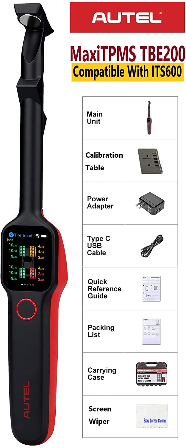 AutelMaxiTPMSTBE200ETireTreadLaserDetectorBrakeDiscWearThicknessDiagnosticInstrumentToolCompatibleWi-1998994-15