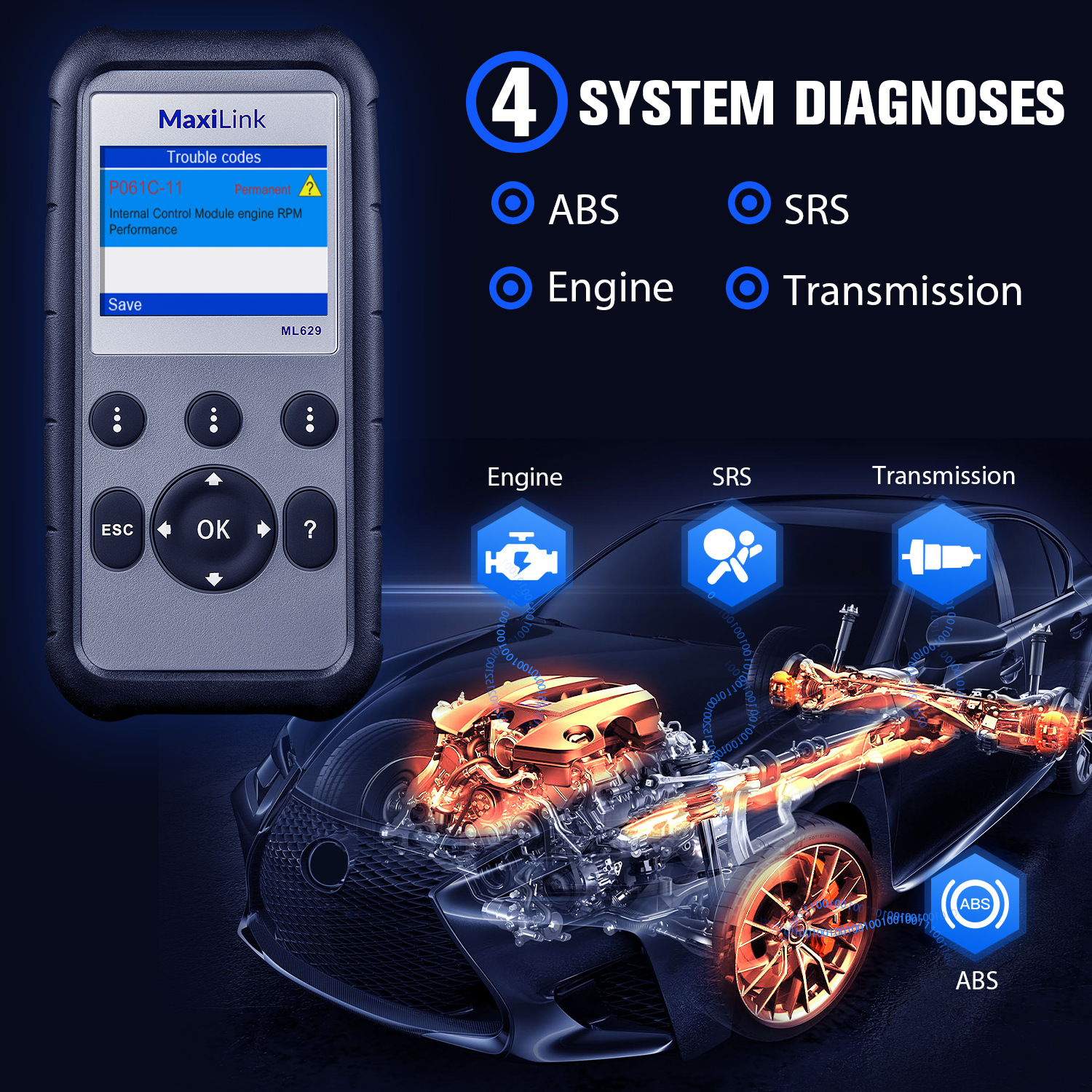 EUDirectAutelMaxiLinkML629EnhancedCANOBD2ScannerwithABSSRSTransmissionEngineDiagnosisAutoVINScanTool-2001803-10