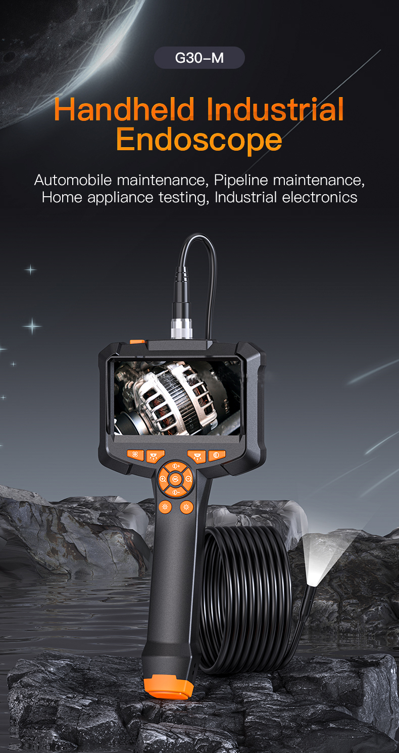 HandheldCarEndoscopeCamera43inchIPSHDScreenDetachableCable8mm2mpIndustrialBorescopeForDrainPipeWater-2014202-1
