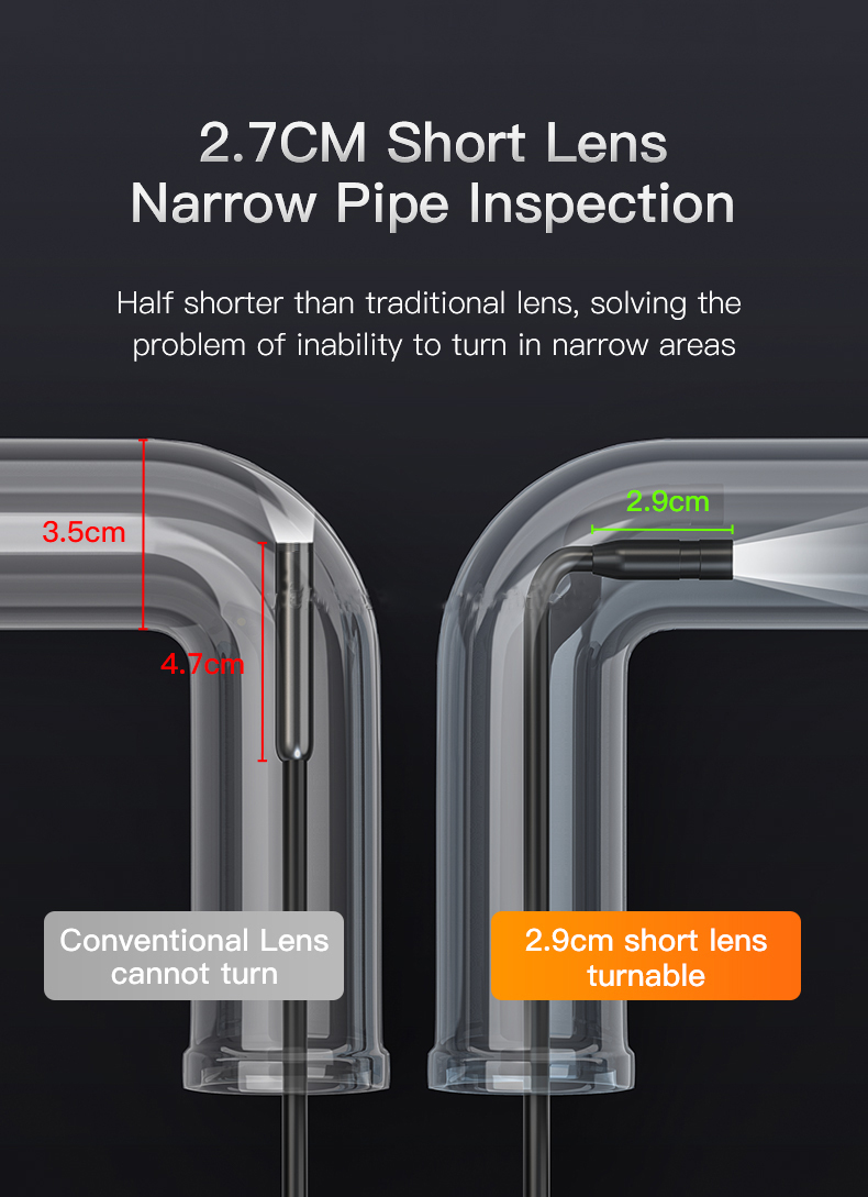 HandheldCarEndoscopeCamera43inchIPSHDScreenDetachableCable8mm2mpIndustrialBorescopeForDrainPipeWater-2014202-3