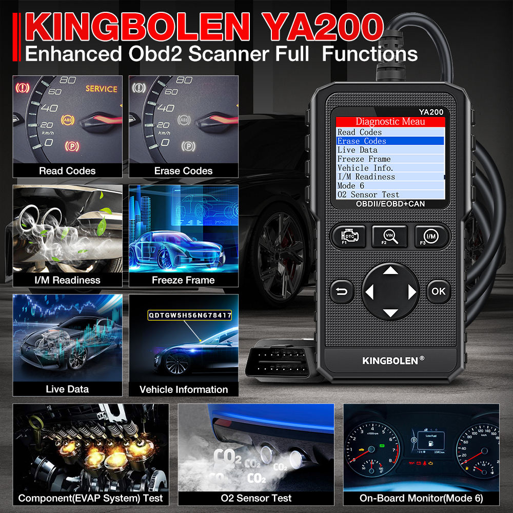 KINGBOLENYA200CarEngineDiagnosticToolProfessionalCheckEngineLightOBD2ScannerDiagnosticMachineForAllC-1996630-3