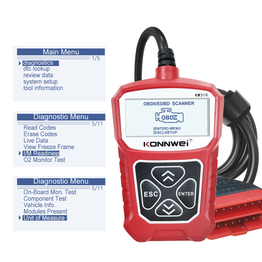 KONNWEIKW310OBD2CarDiagnosticScannerEOBDScanToolDTCEngineCodeReaderVoltageTestBuilt-inSpeaker-1724888-4