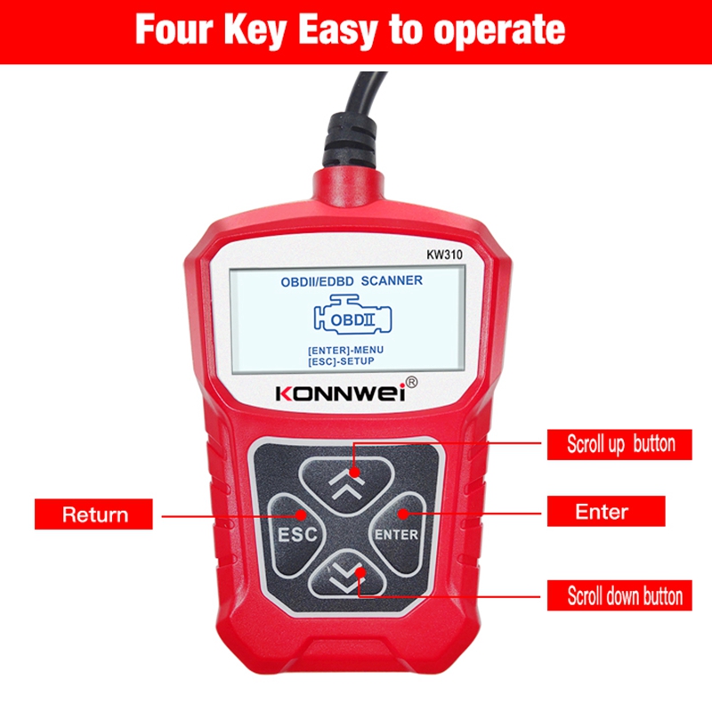 KONNWEIKW310OBD2CarDiagnosticScannerEOBDScanToolDTCEngineCodeReaderVoltageTestBuilt-inSpeaker-1724888-6