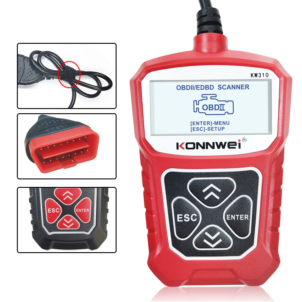 KONNWEIKW310OBD2CarDiagnosticScannerEOBDScanToolDTCEngineCodeReaderVoltageTestBuilt-inSpeaker-1724888-8