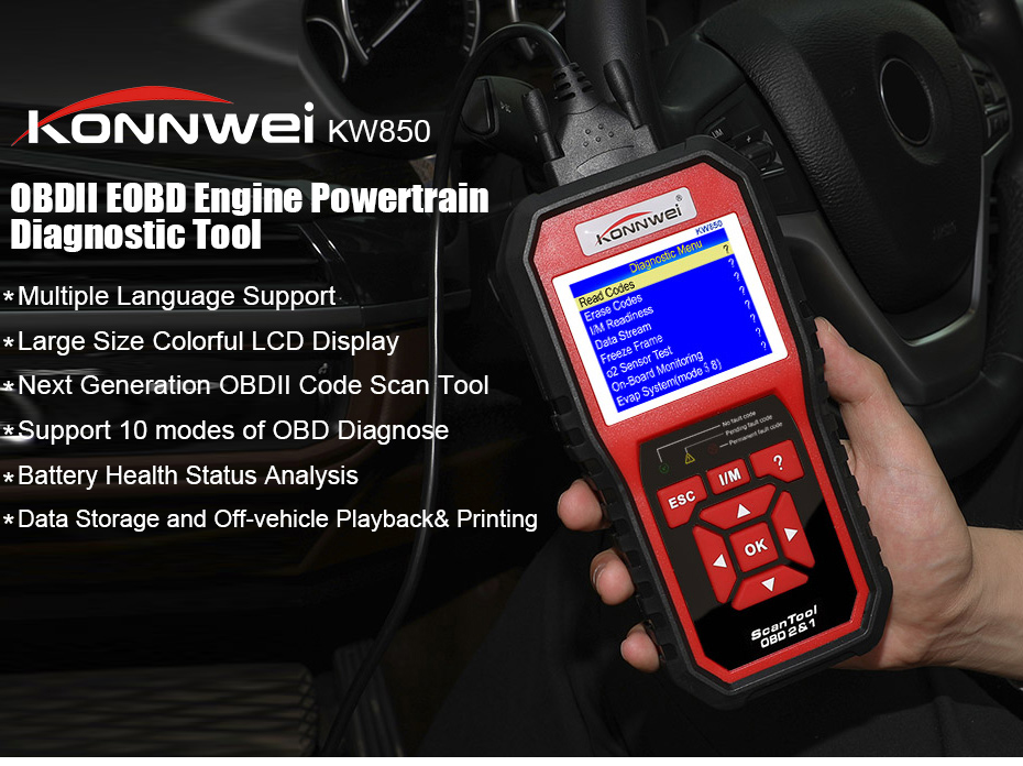 KONNWEIKW850OBD2CarScanDiagnosticToolEOBDScannerEngineFaultCodeReaderMulti-languages-1984217-1