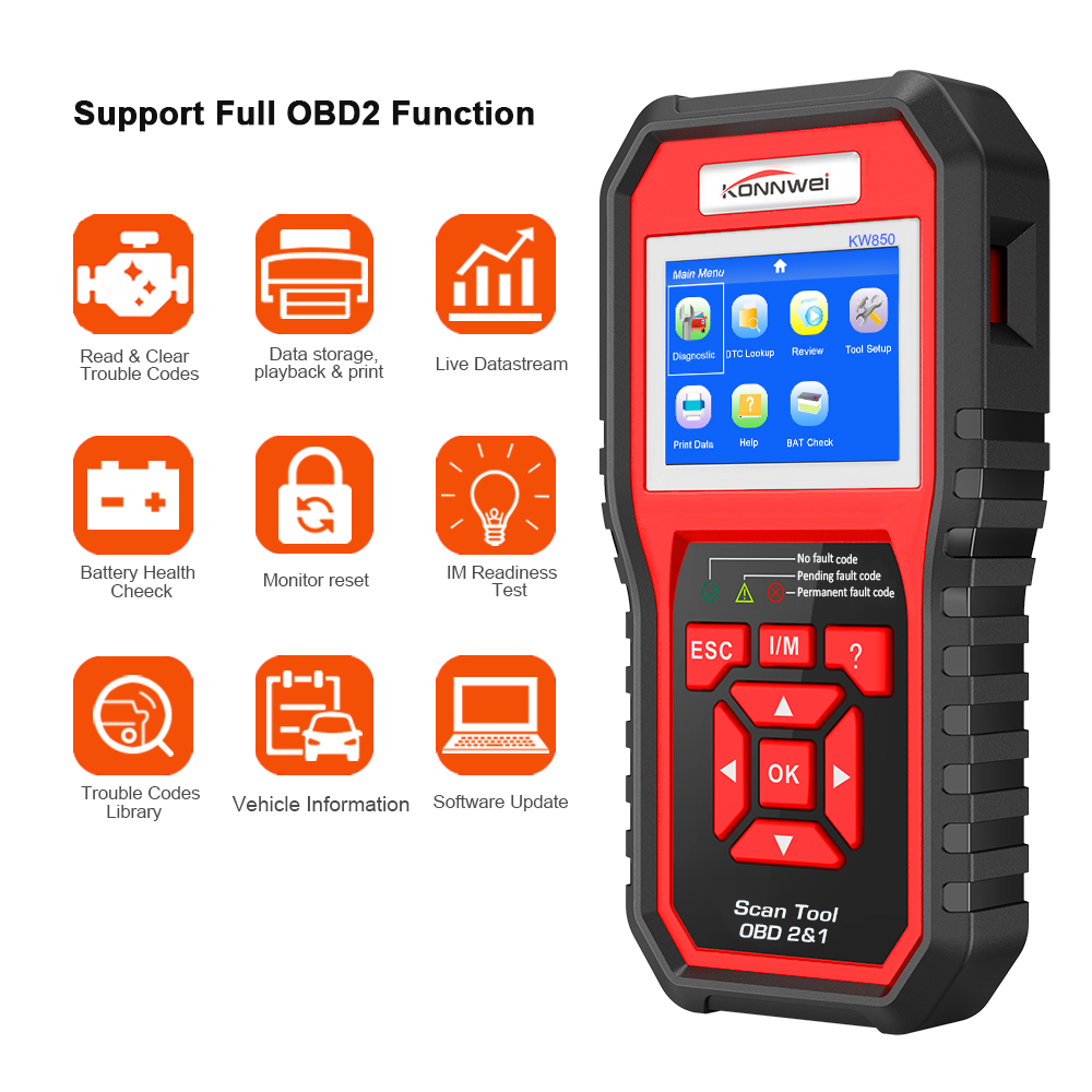 KONNWEIKW850OBD2CarScanDiagnosticToolEOBDScannerEngineFaultCodeReaderMulti-languages-1984217-2