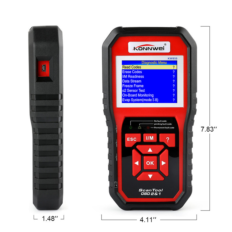 KONNWEIKW850OBD2CarScanDiagnosticToolEOBDScannerEngineFaultCodeReaderMulti-languages-1984217-9