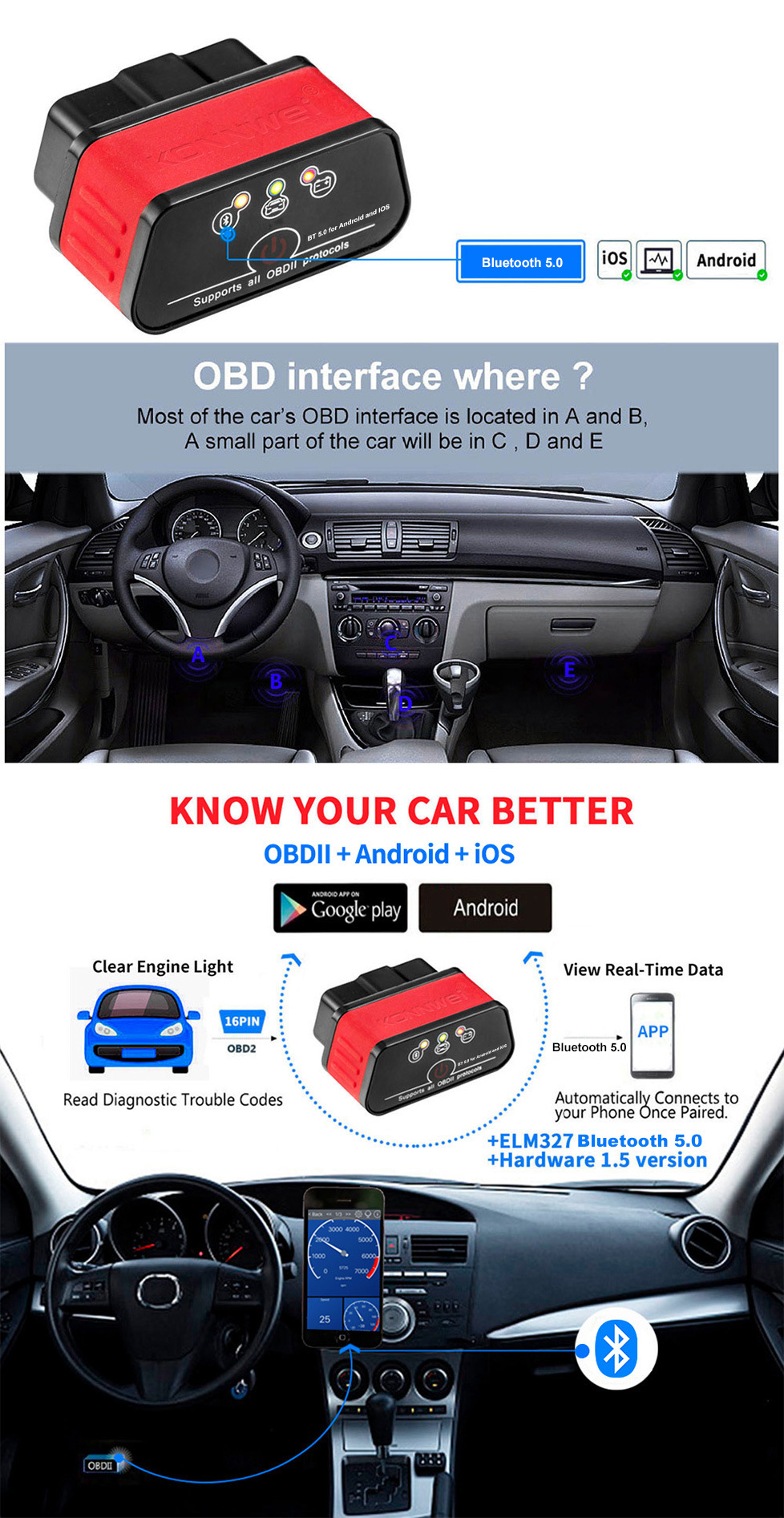 KONNWEIKW903ELM327OBD2bluetoothCarDiagnosticToolKW903elm327forAndroidCodeReaderScanner-1983576-2