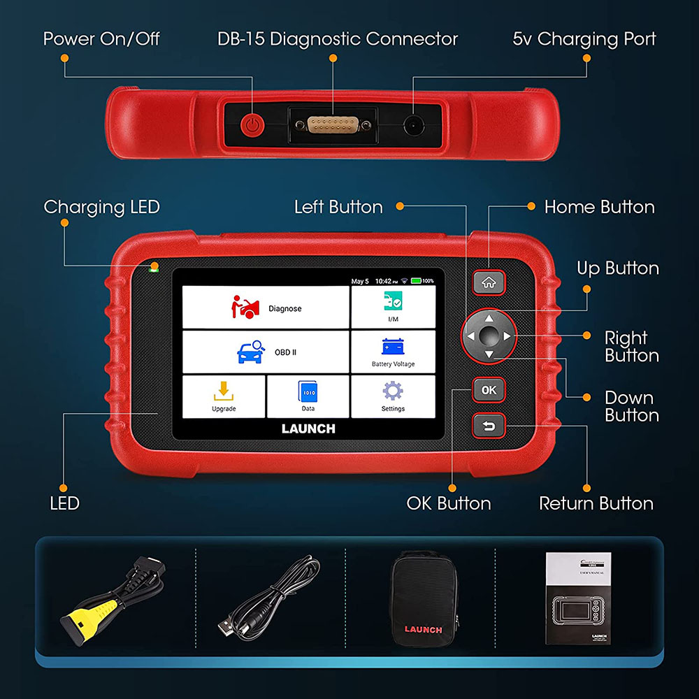 LAUNCHCRP123XV20CarOBD2DiagnosticToolsOBDIIScannerEngineABSAirbagSRSATCodeReaderFreeUpdateAutomotive-1984225-4