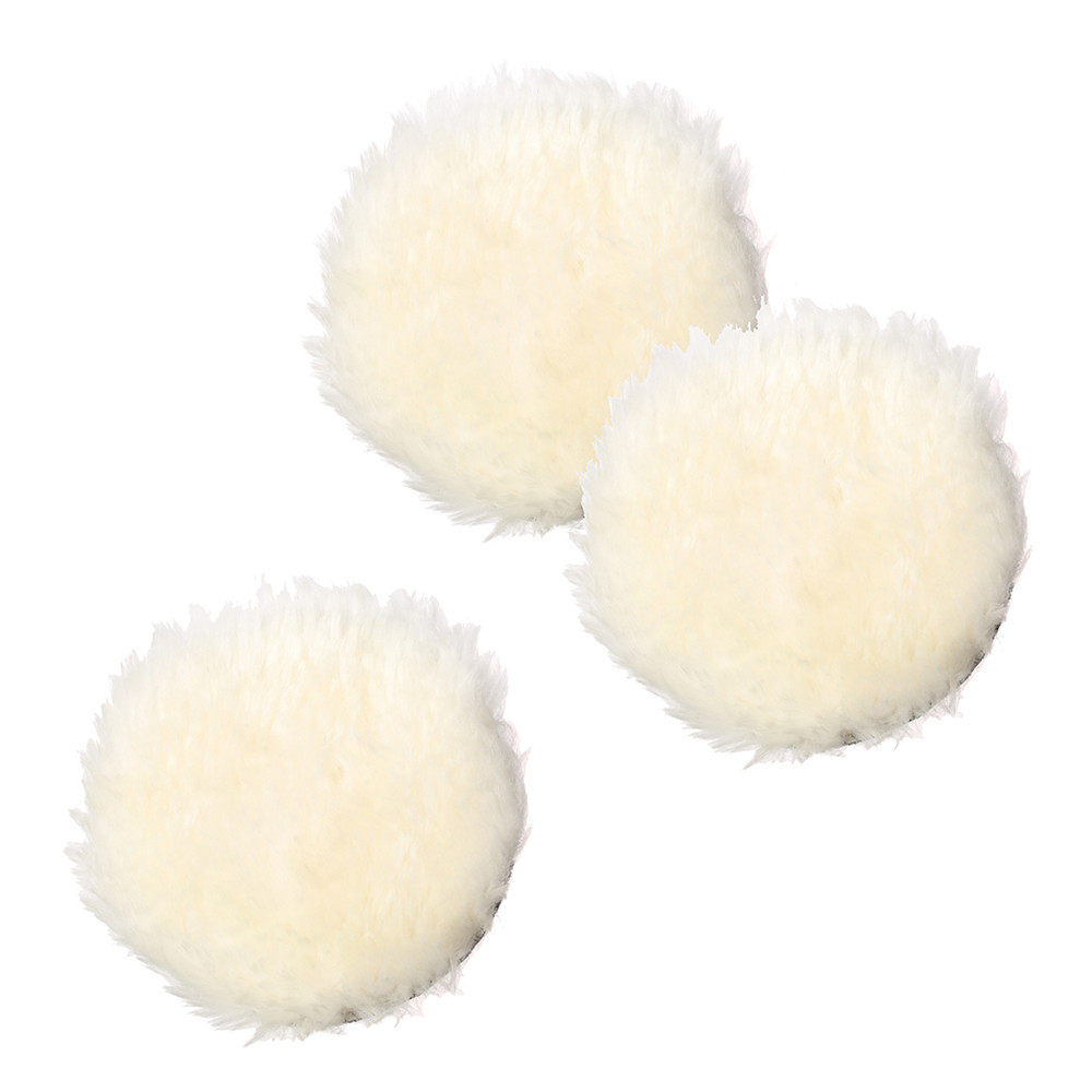 MATCC4pcs6InchPolishingBufferPadPolishingBonnetsLambsWoolWithM14DrillAdapter-1430270-2
