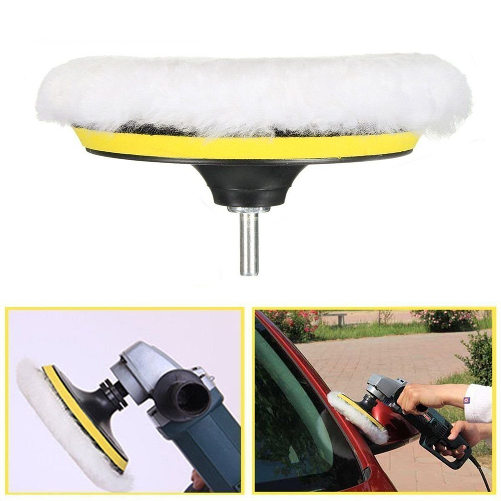 MATCC4pcs6InchPolishingBufferPadPolishingBonnetsLambsWoolWithM14DrillAdapter-1430270-10