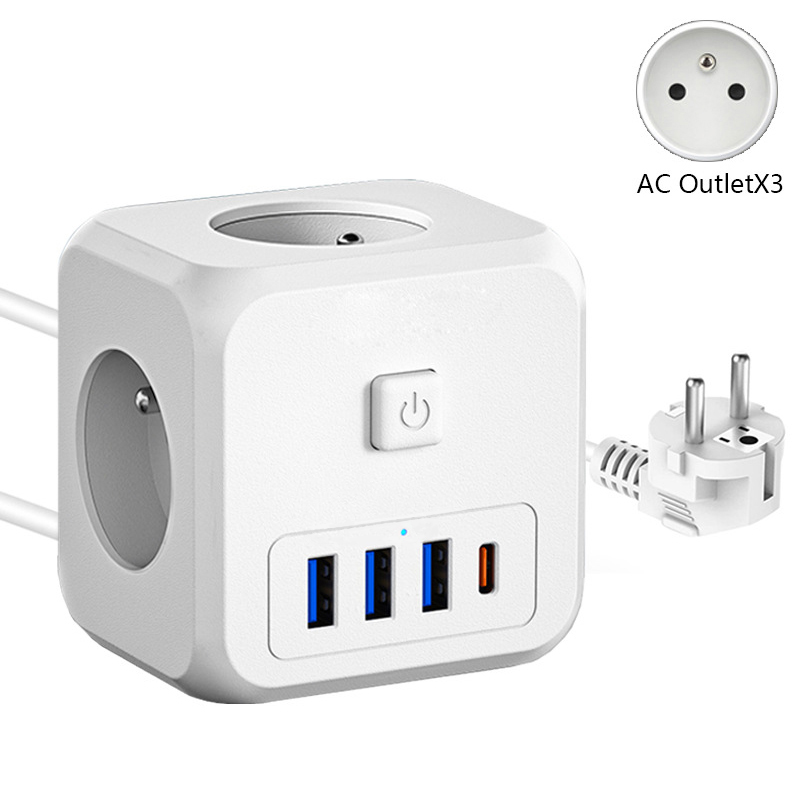 Essager4000W7-PortPowerStripwith3ACOutlets3USB-AUSB-CFastChargingWallChargerAdapterEUPlugforiPhone12-1990853-2