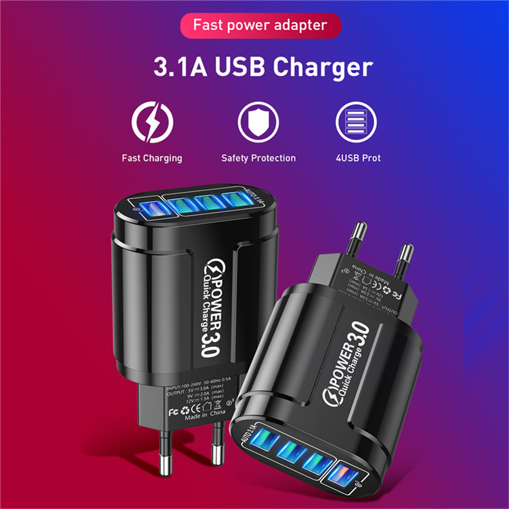 USLION48W4USBPortsQC30FastChargerWallTravelChargingEUPlugUSPlugAdapterForiPhone1414Plus14ProMaxforiP-1977560-2