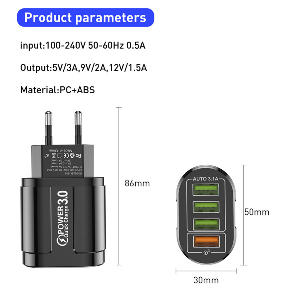 USLION48W4USBPortsQC30FastChargerWallTravelChargingEUPlugUSPlugAdapterForiPhone1414Plus14ProMaxforiP-1977560-5