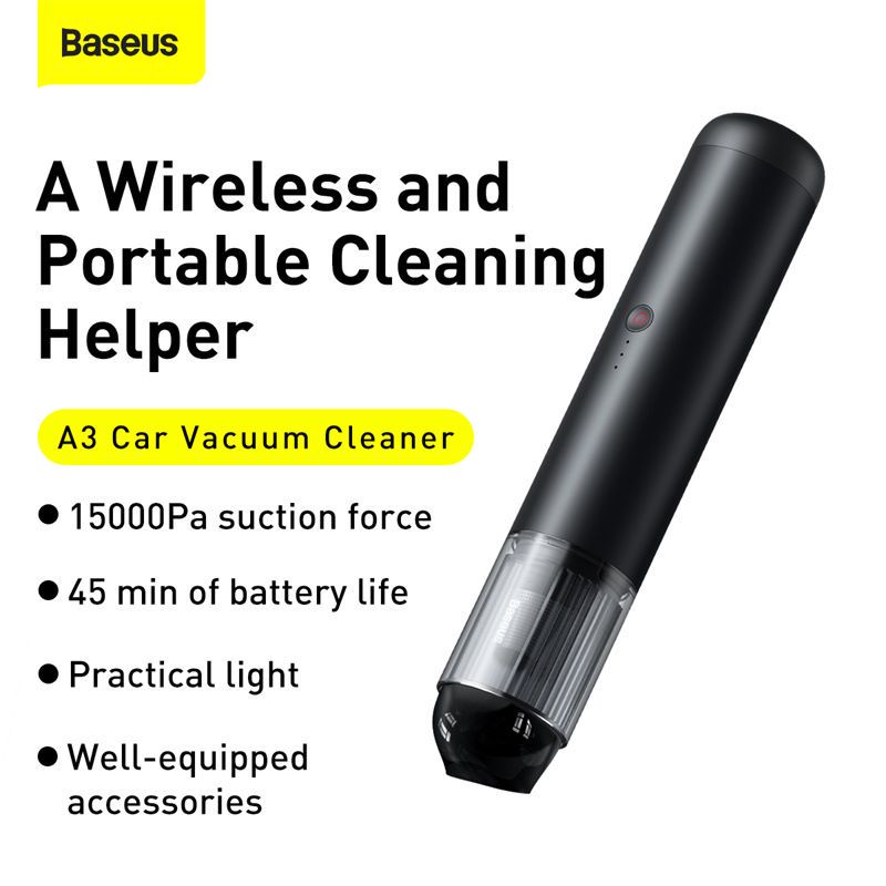 BaseusA315000PaCarVacuumCleanerWirelessVacuumCleanerwithLEDLightforHomePCCleaningPortableHandheldVac-1996856-5