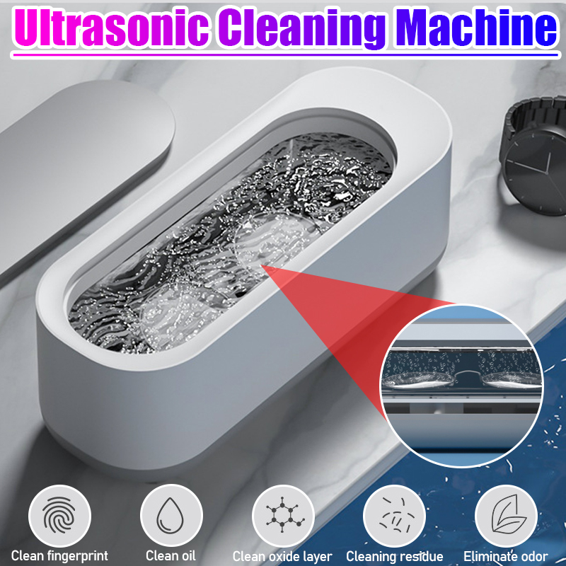 Multi-functionalPortableUltrasonicCleaningMachineJewelryCleanerWatchcesDentureEyeGlassesCoinsSilverC-1937110-2